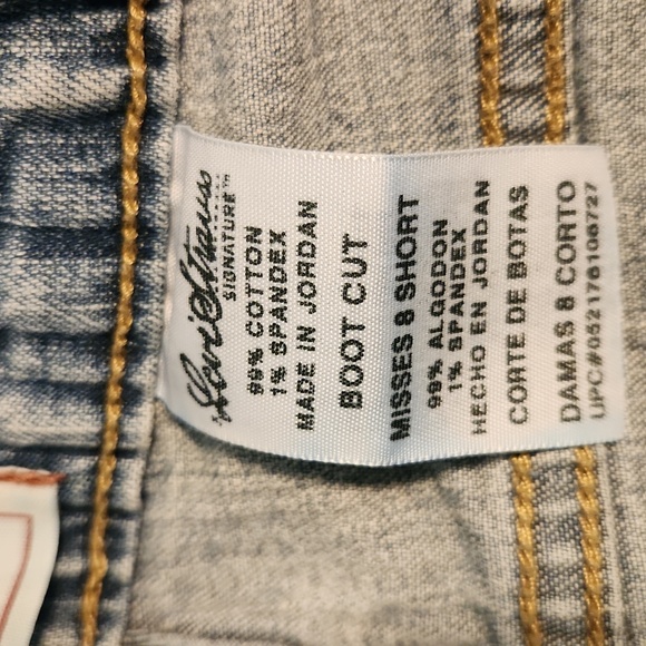 Signature Levi's Boot Cut Stretch Jeans ☆ Misses Sz 8 Short ☆ Vintage ☆ Awesome - Picture 4 of 14